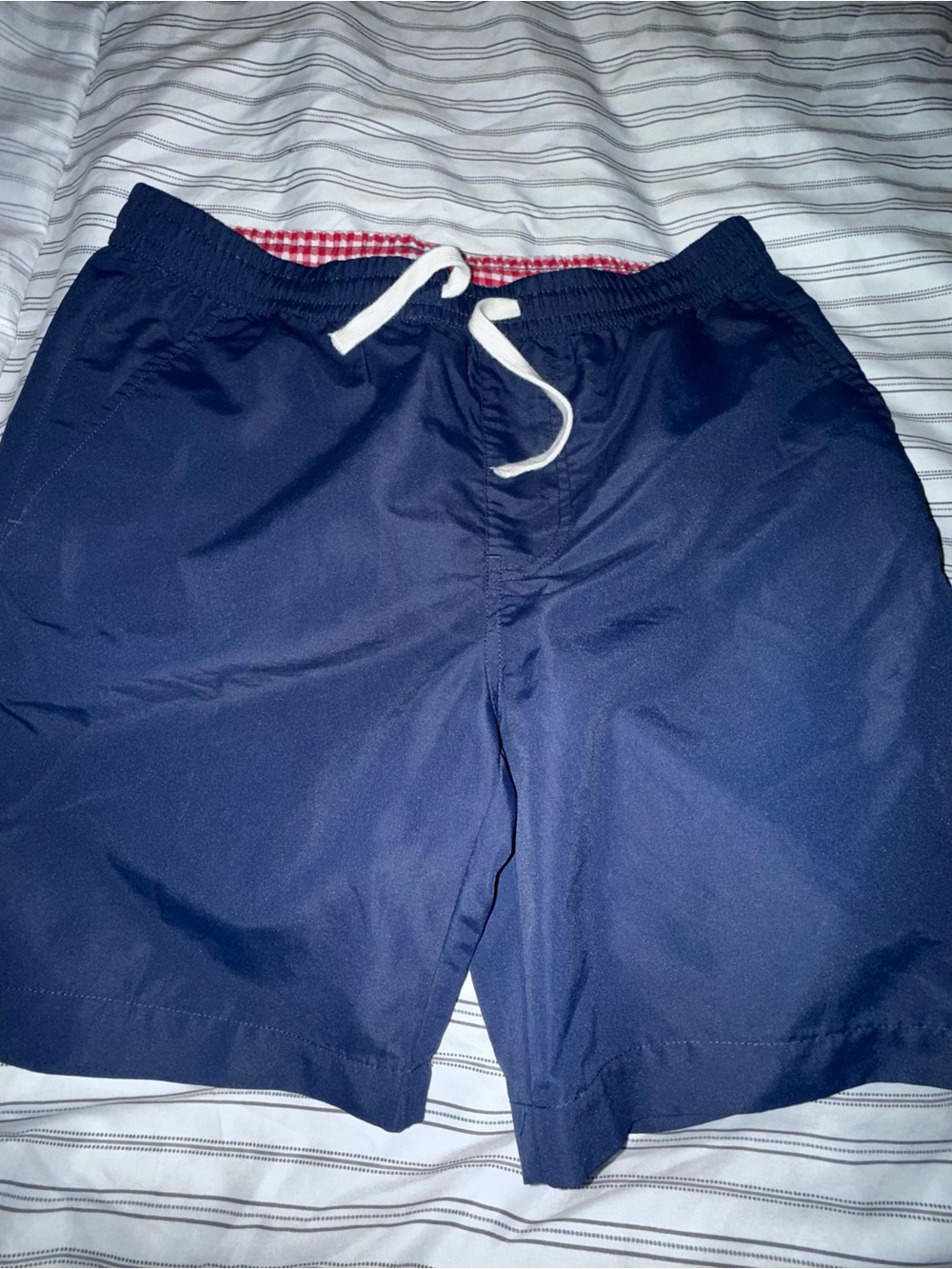 Vineyard Vines Navy Swim Trunks with White Drawstring
